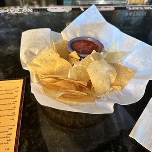 Chips and salsa were super fresh and good