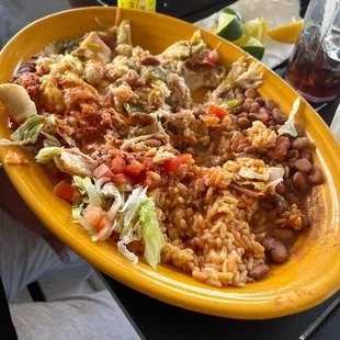 Chicken stuffed sopilla