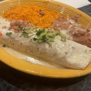 Steak burrito.