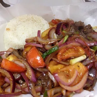 This is a Peruvian dish called &quot;Lomo Saltado&quot; and I wanted to try it. Fortunately, I had the luck on finding it here at this restaurant!