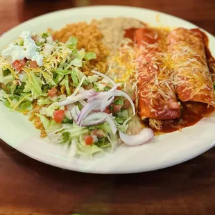 Enchiladas Plate