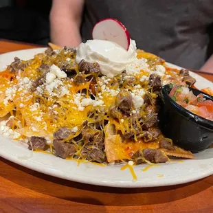 Asada nachos