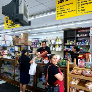 Seem friendly at checkout