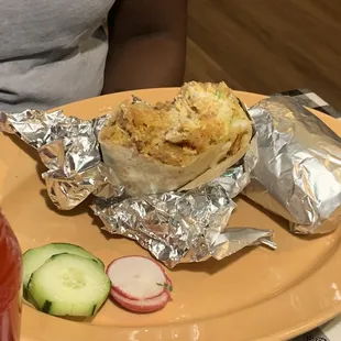 Breakfast burrito-this dish was a win