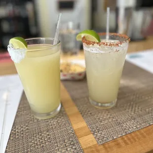 Frozen and rocks house margs (half price during happy hour)