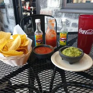 Chips, salsa &amp; guacamole.