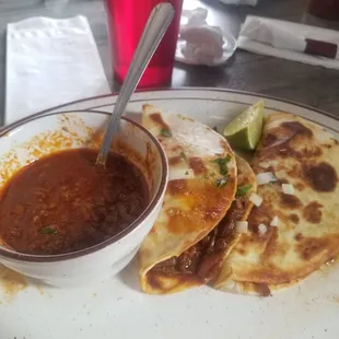 Quesabirria tacos.. the order is 3, I already ate 1
