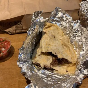 Carne asada quesdilla