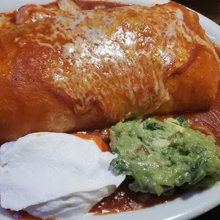 Camarones a la diablo burrito