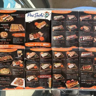 Full menu as of 7/2023