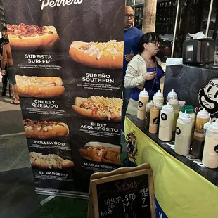 a sign for a hot dog restaurant