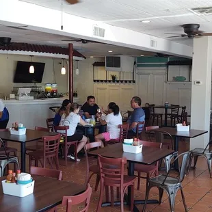 Spacious dining area