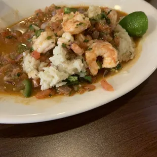 Shrimp en Diablo Sauce