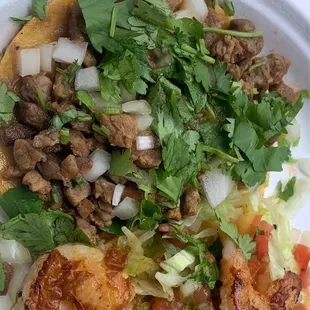 a plate of food on a table