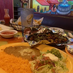 Lunch steak fajita