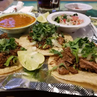 a plate of tacos