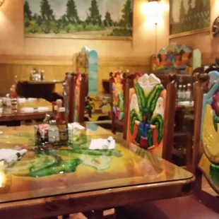 The table and chairs