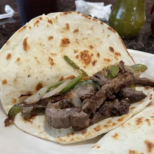 Beef fajita