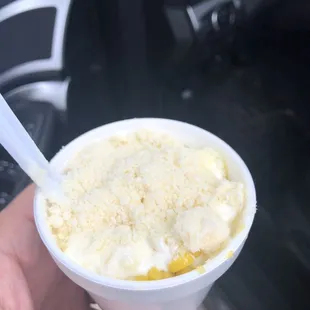 Elote en vaso