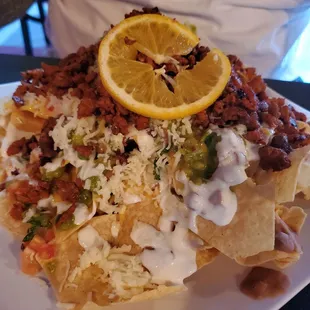 Al pastor nachos