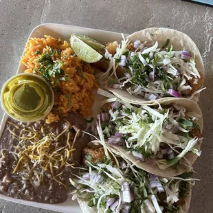 Outstanding fish tacos-only on Fridays