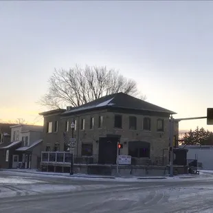 Front of the building...