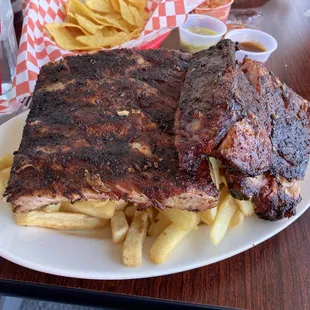 The BBQ pork ribs were just ok. Fries were delicious!