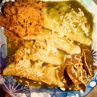 The best steak enchiladas!
