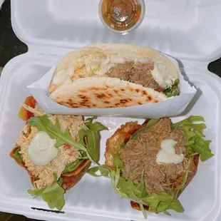 Shredded beef &amp; Shredded Chicken Plantain cups