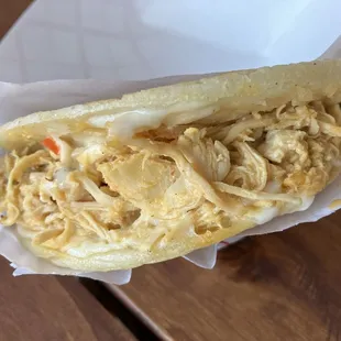 Shredded Chicken Arepa