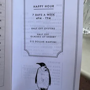 Happy Hour Menu