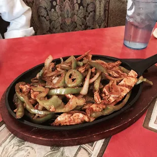 a pan of food