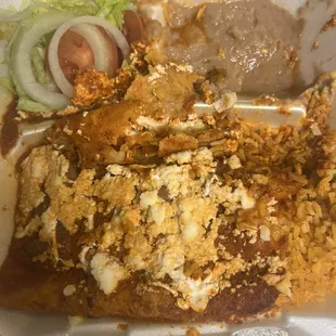Cheese enchiladas
