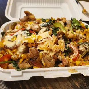 Chx Bowl, added corn.