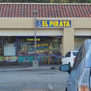 the front of a restaurant