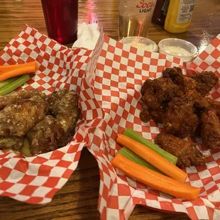 Garlic parm and medium wings