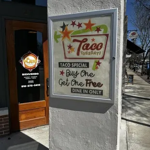 Taco Tuesday special