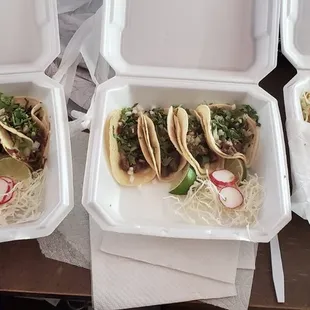 Notice the spots where the missing salsa should be. It's a small thing but treat your customers better!!!!