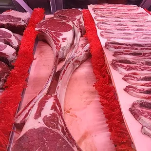 a variety of cuts of meat