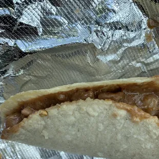 Carne guisada taco