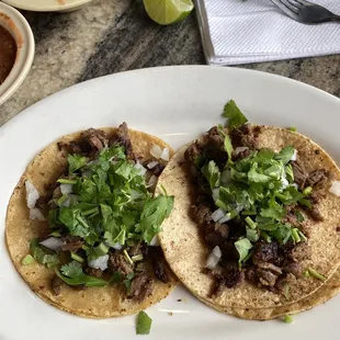 I usually only eat water two tacos I ate four tacos these steak tacos are crazy good