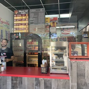 Front and menu!