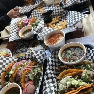 Birria Tacos, Churros Felix, Quesadilla Shrimp Combo, Quesadilla Combo, Corn on a Cup