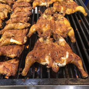 chicken on the grill