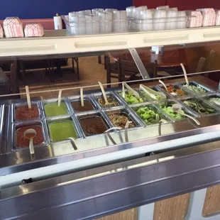 a variety of food items