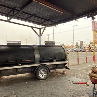 a black van parked in a parking lot