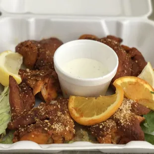 Wings!! They were super yummy!!