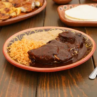 Mole with rice and beans (Only on Mondays and Thursdays)