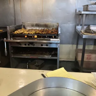 a view of a commercial kitchen