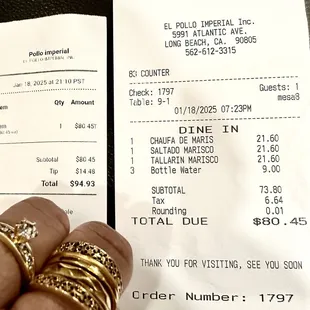 Thanks for the good food and service